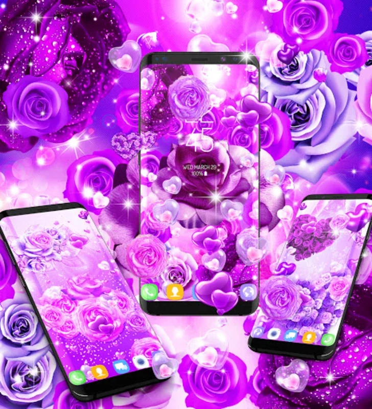 Purple Rose Live Wallpaper for Android: Enhance Your Screen