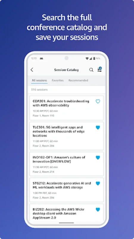 AWS Events for Android - Optimize Your Event Experience