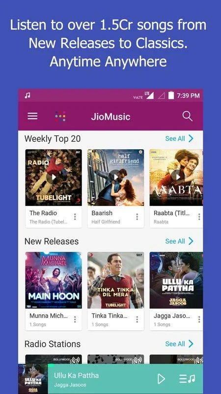 JioSaavn Music for Android - Discover Unlimited Music