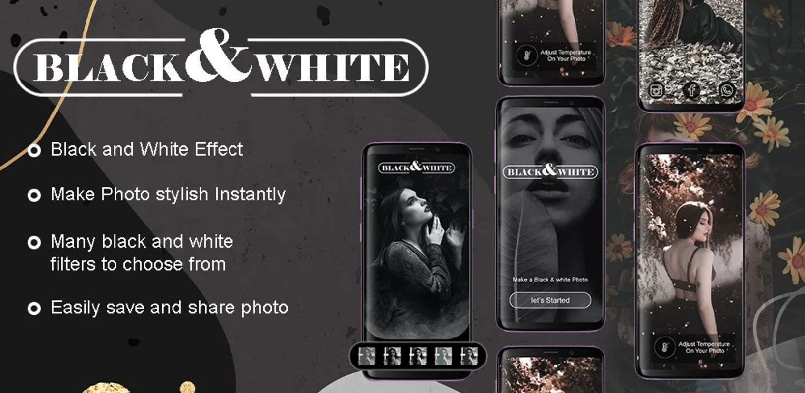 Black White Editor Photo Lab Effect Pro for Android - Transform Photos