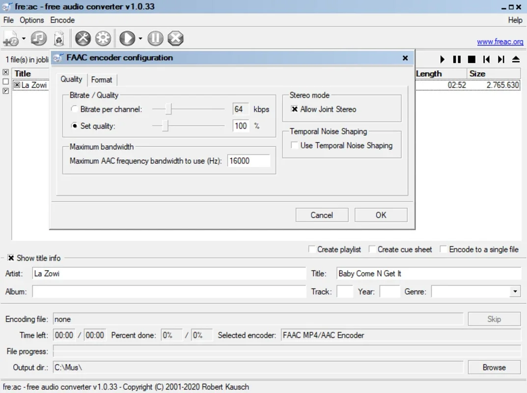 fre:ac for Windows - Efficient Audio Conversion