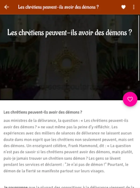 Prière de guerre spirituelle for Android - Spiritual Warfare Guidance