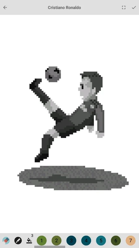 Pixel football logos : Sandbox color by numbers for Android - Color Football Stars