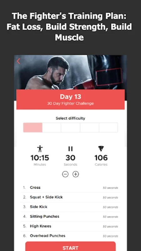 30 Day Fighter Challenge for Android - Transformative Workouts