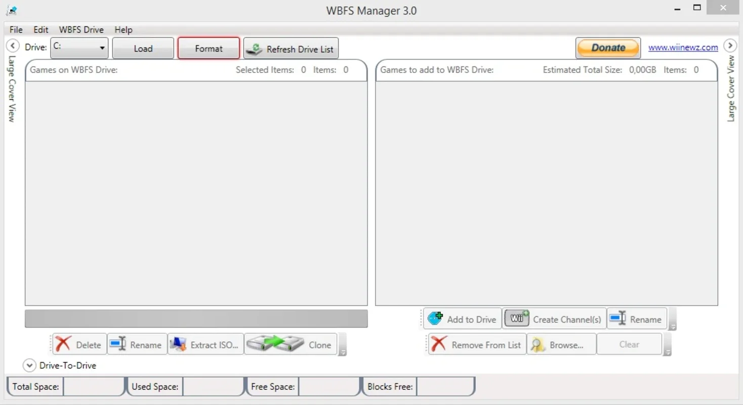 WBFS Manager for Windows - Organize Wii Games