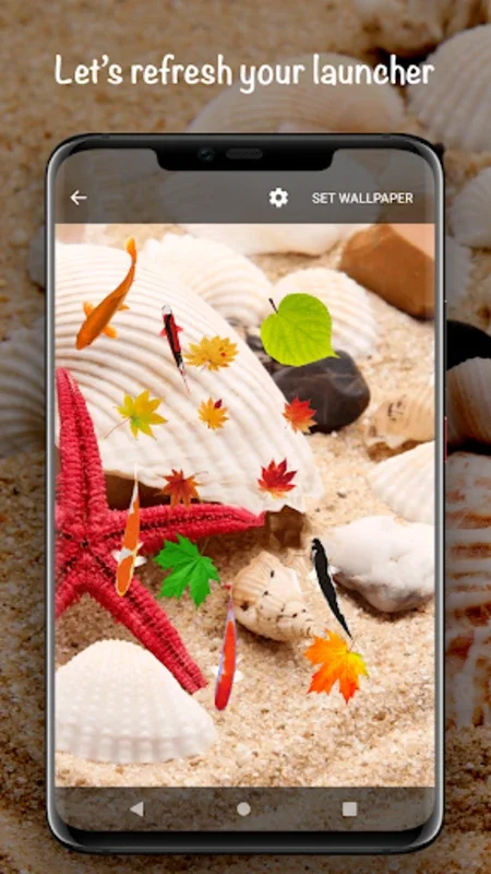 Fish On Screen 3D Wallpaper for Android - Transform Your Device