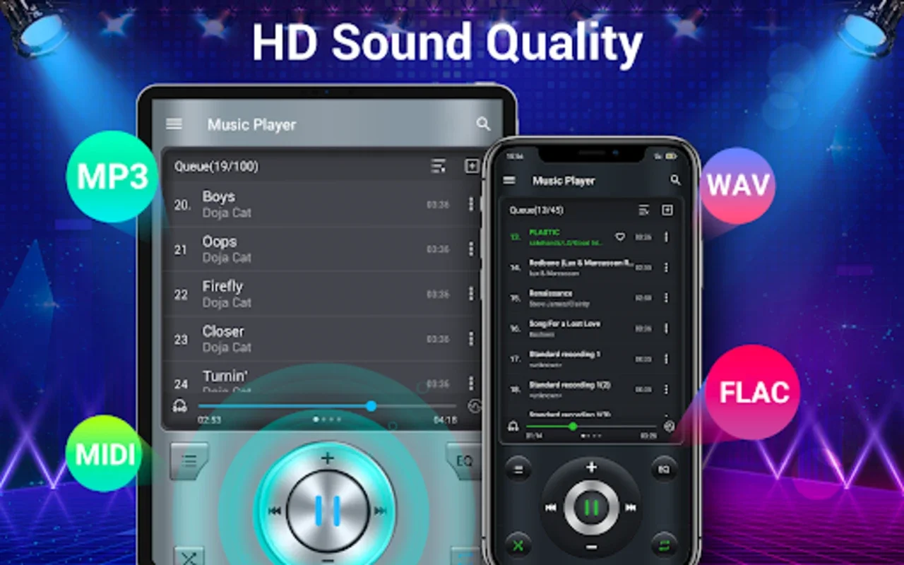 Ipod Music & Bass MP3 Player for Android - Unbeatable Audio