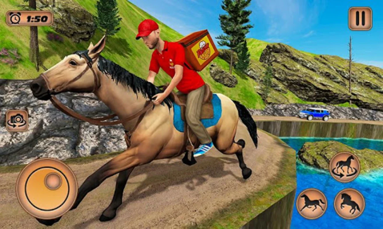 Mounted Horse Riding Pizza for Android - A Unique Gaming Experience