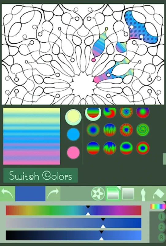 Color Surreal Mandala - Adult Coloring Book for Android: Stress-Relieving App