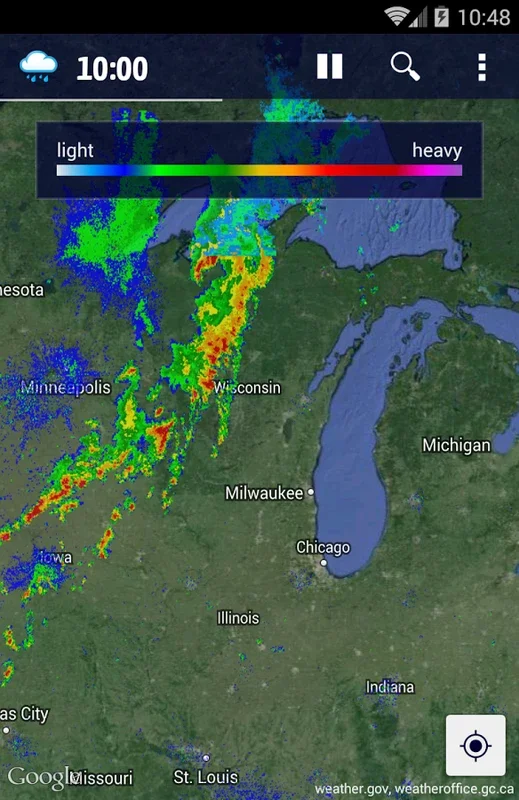 Rainy Days for Android - Real-Time Weather Radar