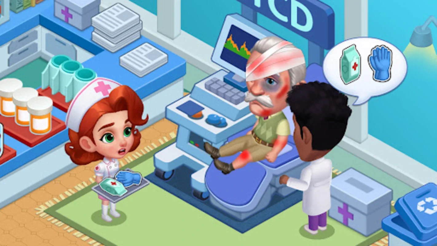 Hospital Frenzy for Android: Build and Manage Your Hospitals