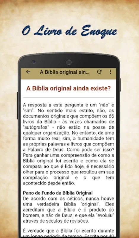 O Livro de Enoque for Android - Explore Ancient Text