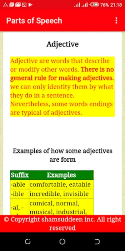 Master English Grammar with English Parts of Speech for Android