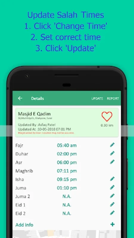 Salah Nearby for Android: Accurate Prayer Times App