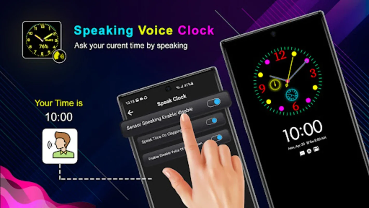 Speak Clock Smart Watch AOD for Android - Enhance Timekeeping