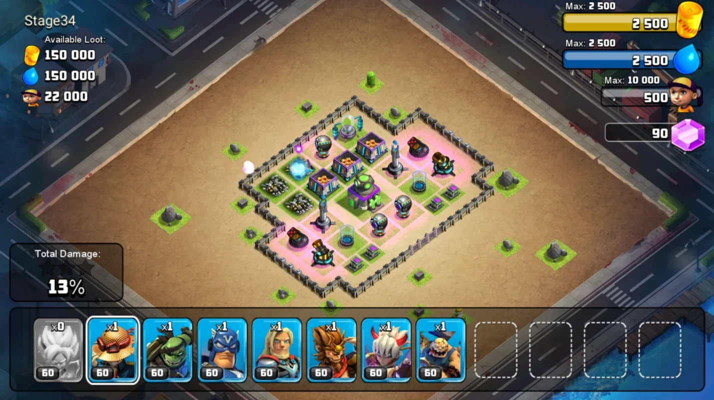 Clash of Multiverse for Android: Protect Your Base