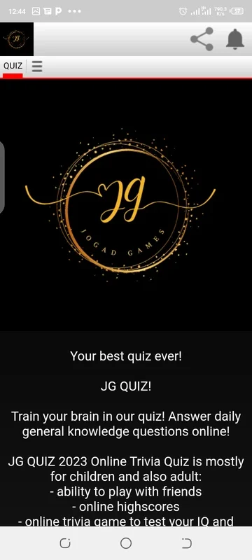 JG QUIZ for Android - Train Your Brain