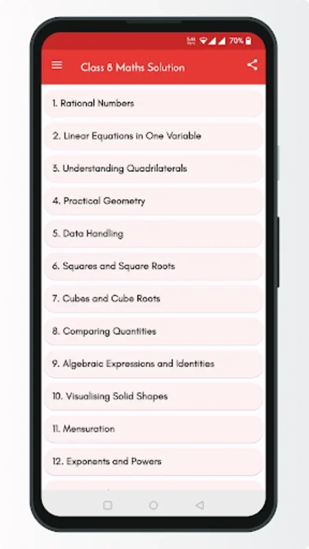 Class 8 Maths NCERT Solution for Android - Comprehensive Math Aid