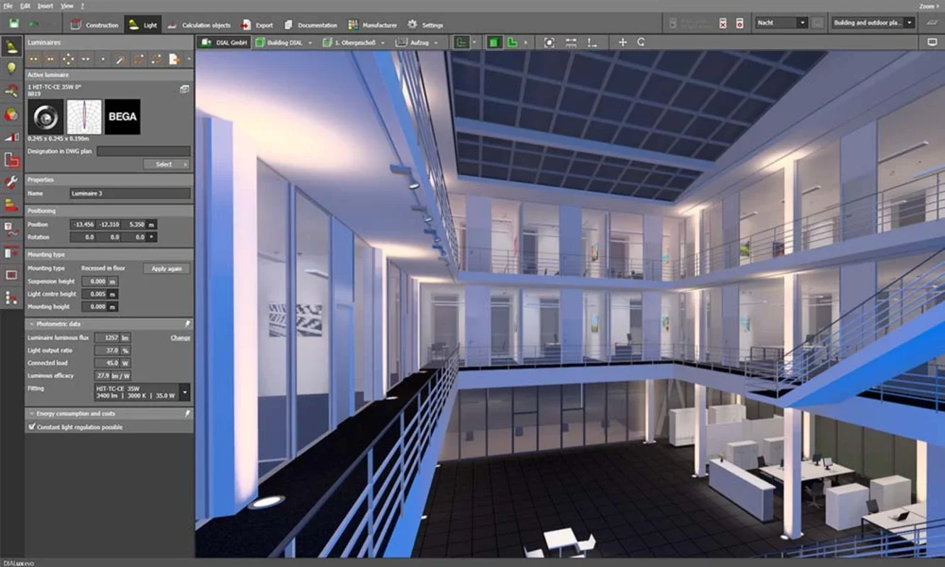 DIALux Evo for Windows - Professional Lighting Design Tool