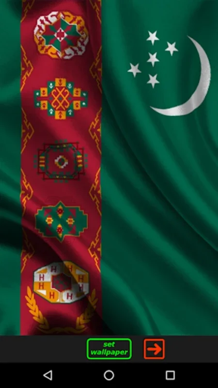 Flag of Turkmenistan for Android - Free Wallpapers at Your Fingertips