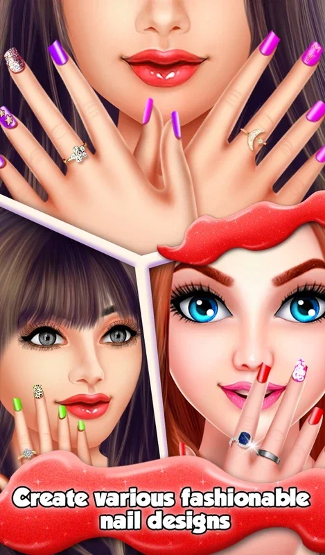 Christmas Nail Salon Makeover for Android - Create Festive Nails