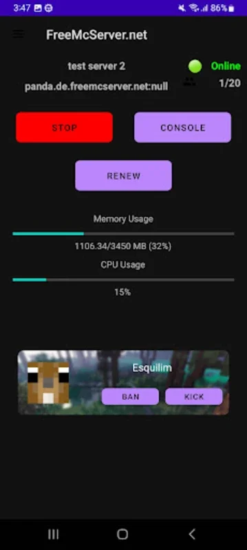 FreeMcServer.net for Android: Simplify Minecraft Server Management