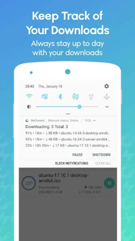 WeTorrent - Torrent Downloader for Android: Fast & Efficient