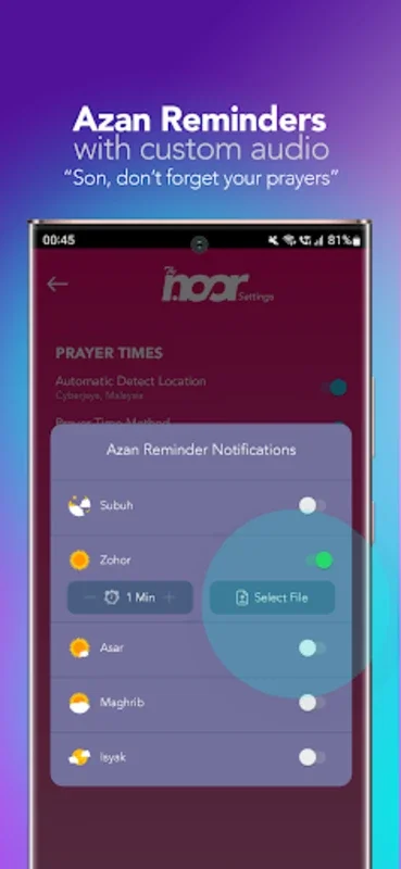 TheNoor -Azan,Al-Quran,Qiblah for Android - No Downloading Required