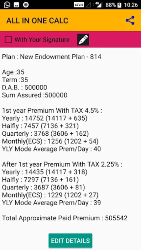 ALL IN ONE CALC for Android - Streamline Insurance Calculations