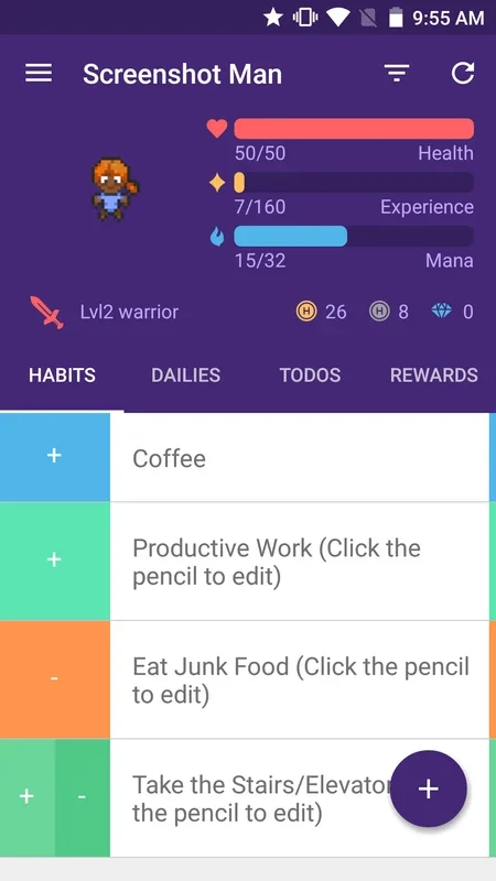 Habitica for Android - Manage Tasks and Play RPG