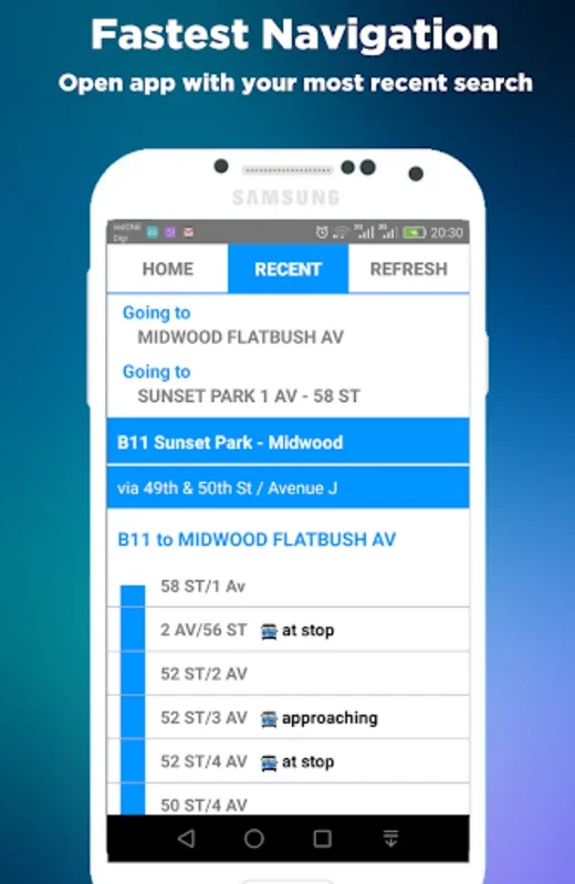 NYC Bus Time App for Android - Real-Time Tracking