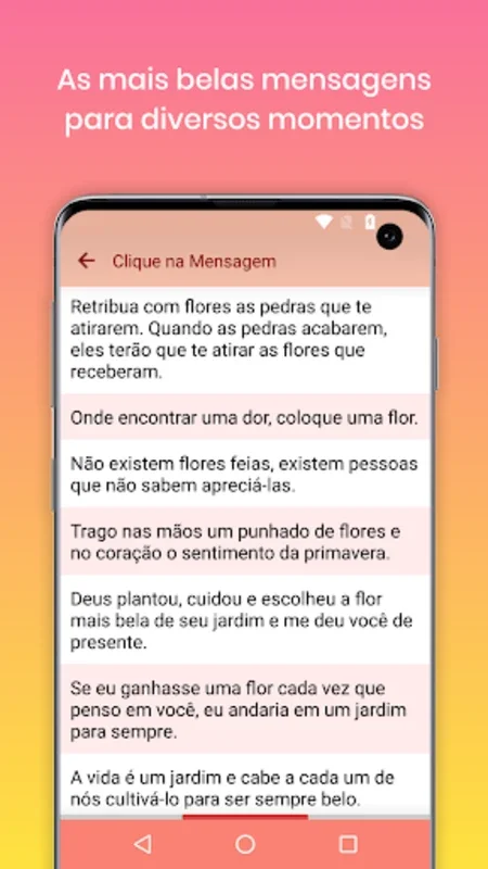 Mensagens e Frases com Flores for Android - Craft Custom Cards