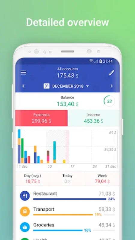 1Money for Android - Manage Finances Effortlessly