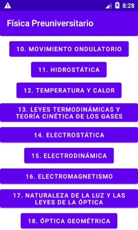 Física Preuniversitario for Android - No Downloading Needed