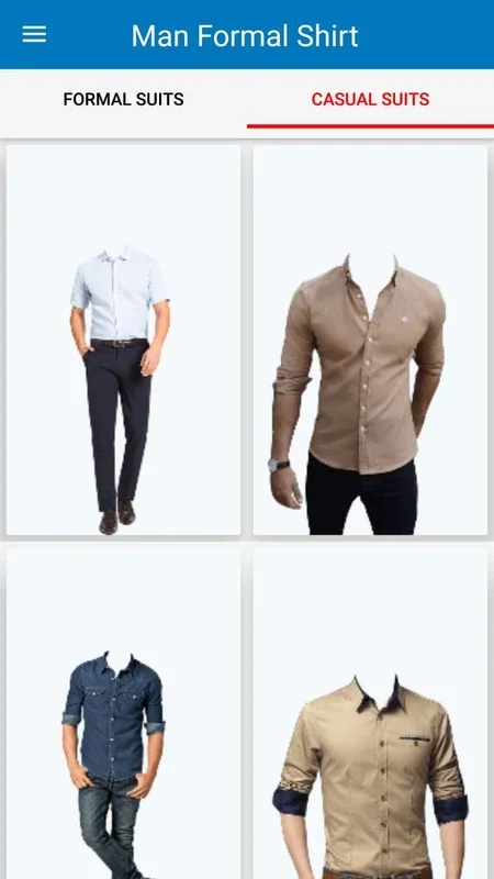 Man Formal Shirt Photo Suit Editor for Android - Stylish Looks