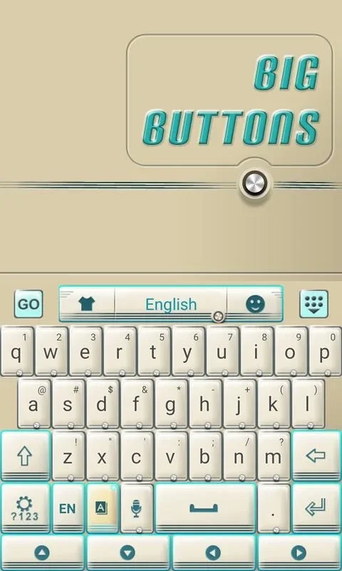 Big Buttons Keyboard for Android - Aesthetic and Multilingual