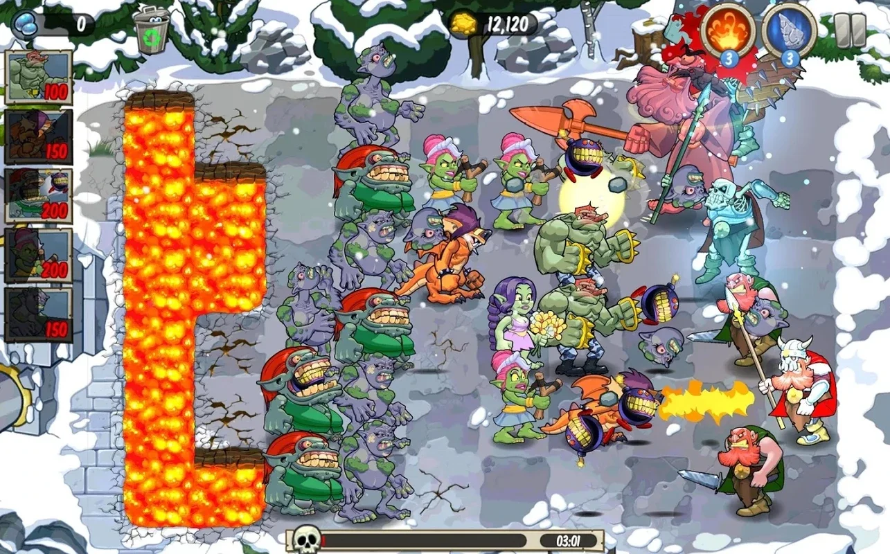 Trolls vs Vikings for Android: Defend Against Vikings