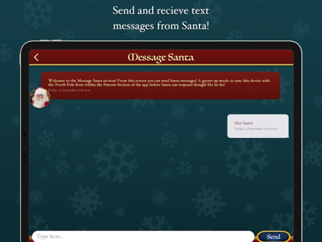 Speak to Santa™ - Video Call for Android - Download from AppHuts