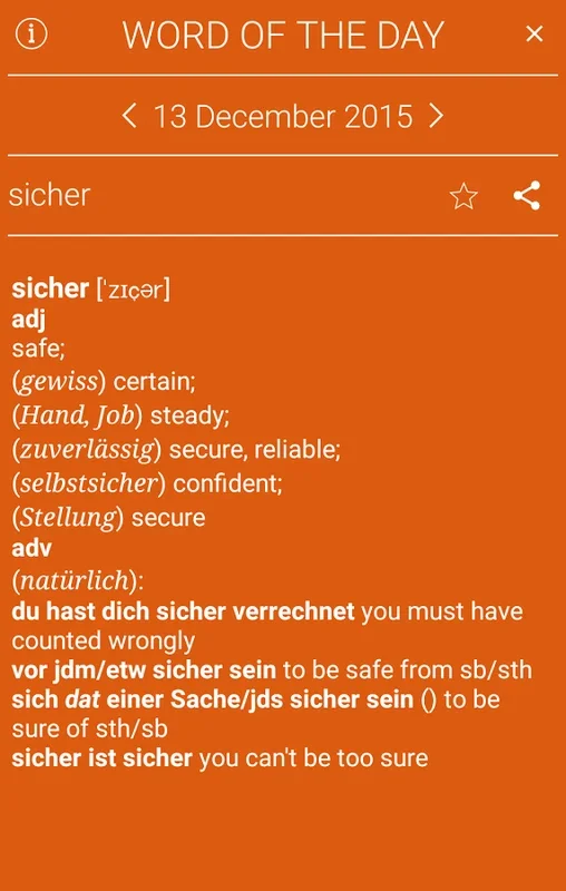 Collins German Dictionary for Android - Enhance Your Language Skills