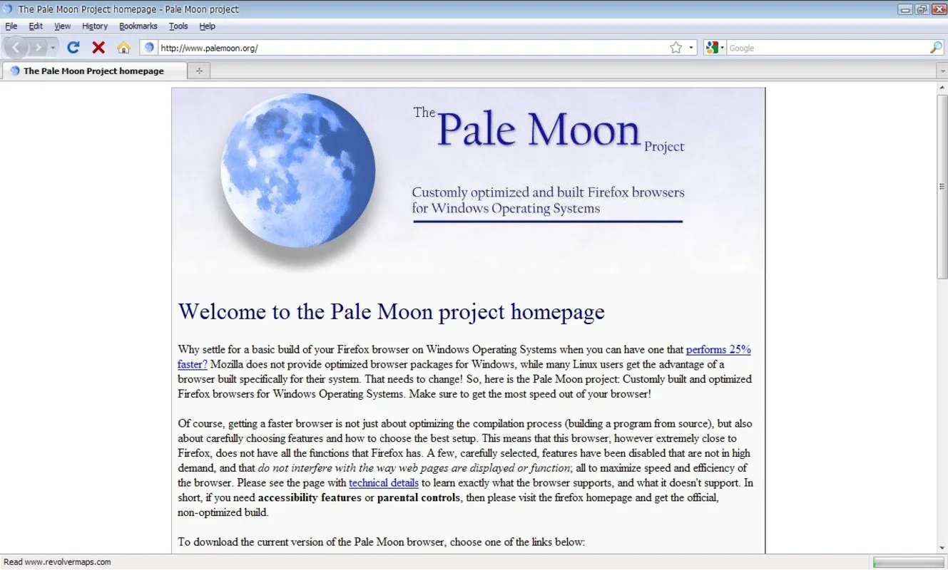 Pale Moon for Windows - Enhanced Stability and Customization