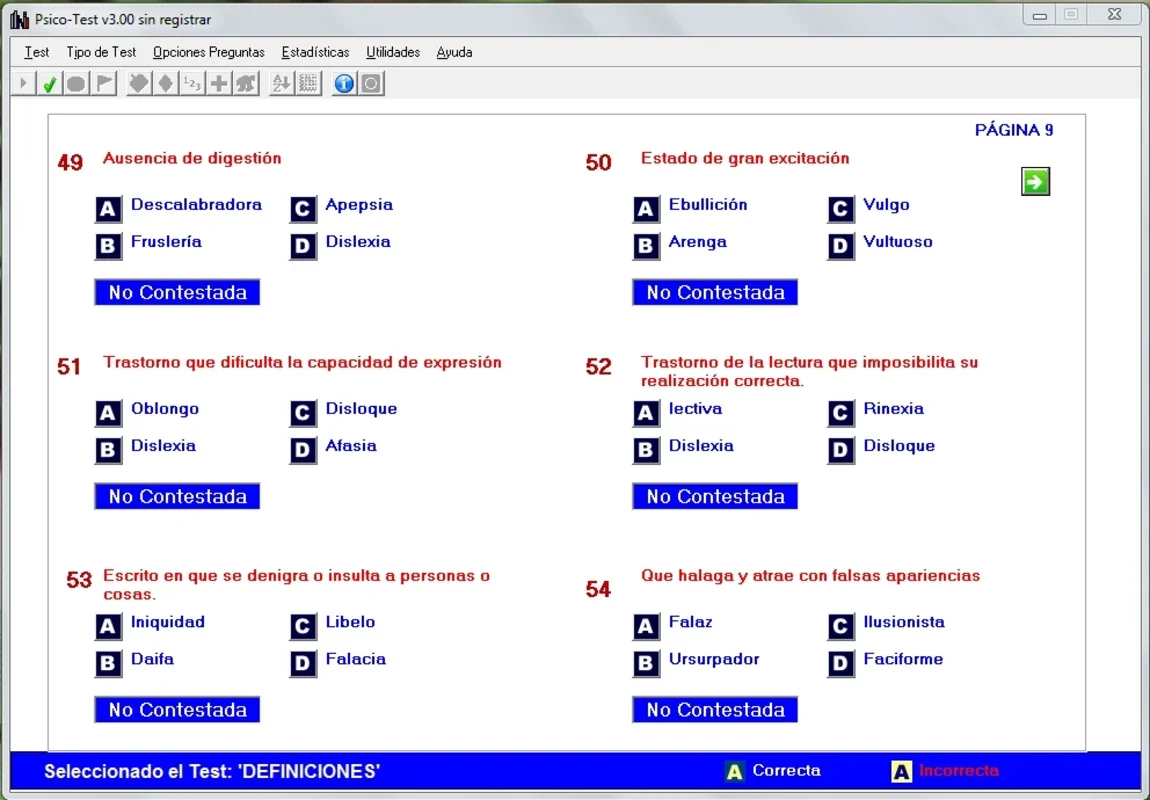 PsicoTest for Windows - A Psychological Testing App