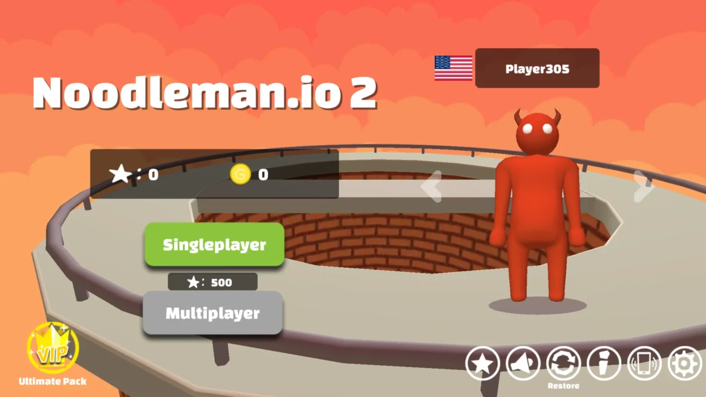 Noodleman.io 2 for Android - Thrilling Multiplayer Action