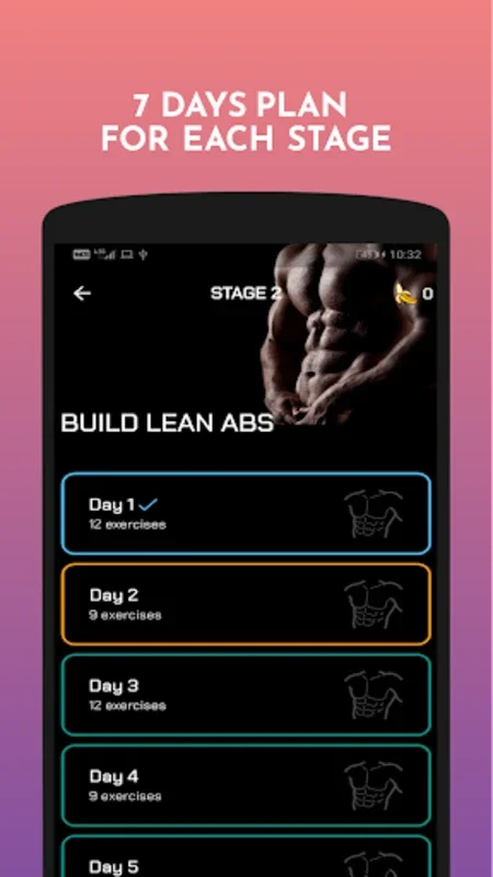 Six Pack in 7 Days for Android - Sculpt Your Abs at Home