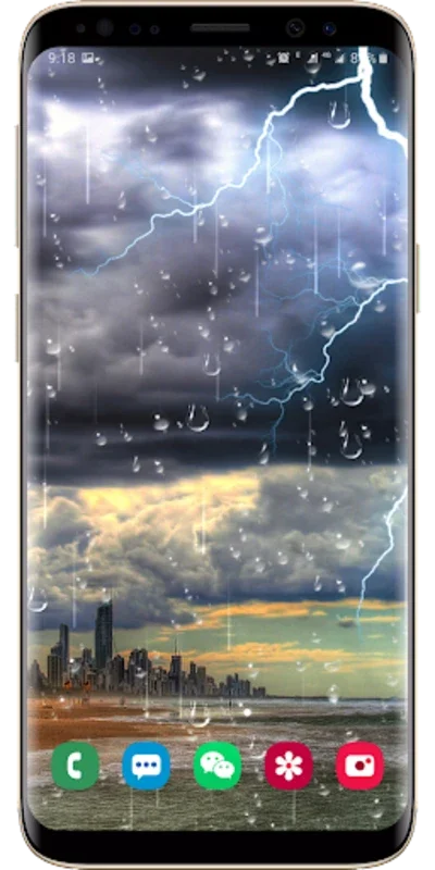 Lightning Raindrop Live Wallpaper for Android - Immersive Storm Experience