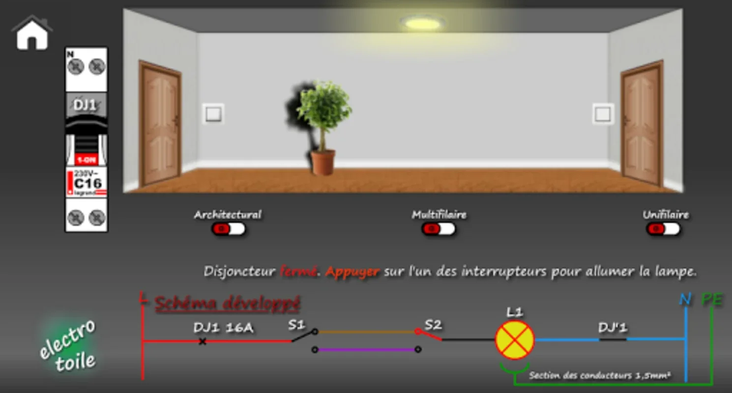 Va-et-vient for Android: Master Lighting Circuits