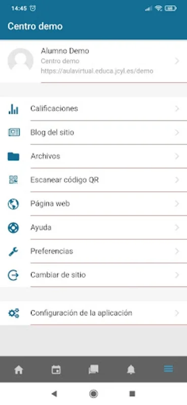 Aula Virtual Educacyl for Android - Seamless Learning