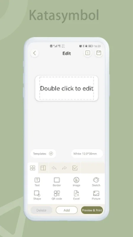 Katasymbol for Android - Versatile Label Printing App