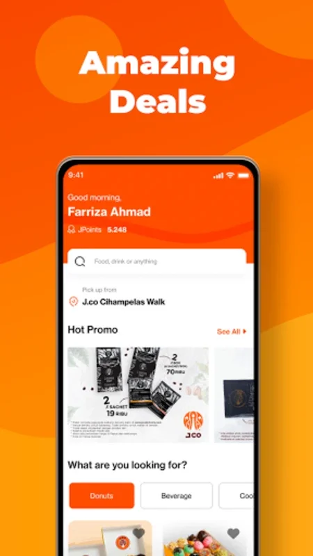 JCO for Android - Order Donuts & Coffee Seamlessly