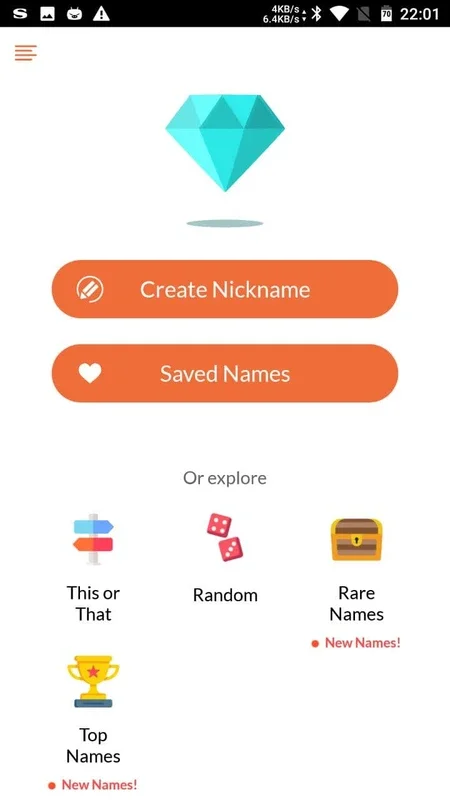 Nickname Fire for Android - Effortless Nickname Creation