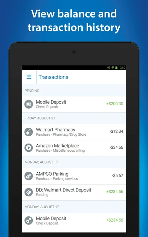 MoneyCard for Android - Manage Finances Easily